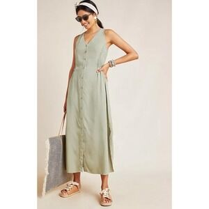 Cloth And Stone Sage Green Dress, S